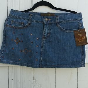 NWT C-Jes Jeans Mini skirt